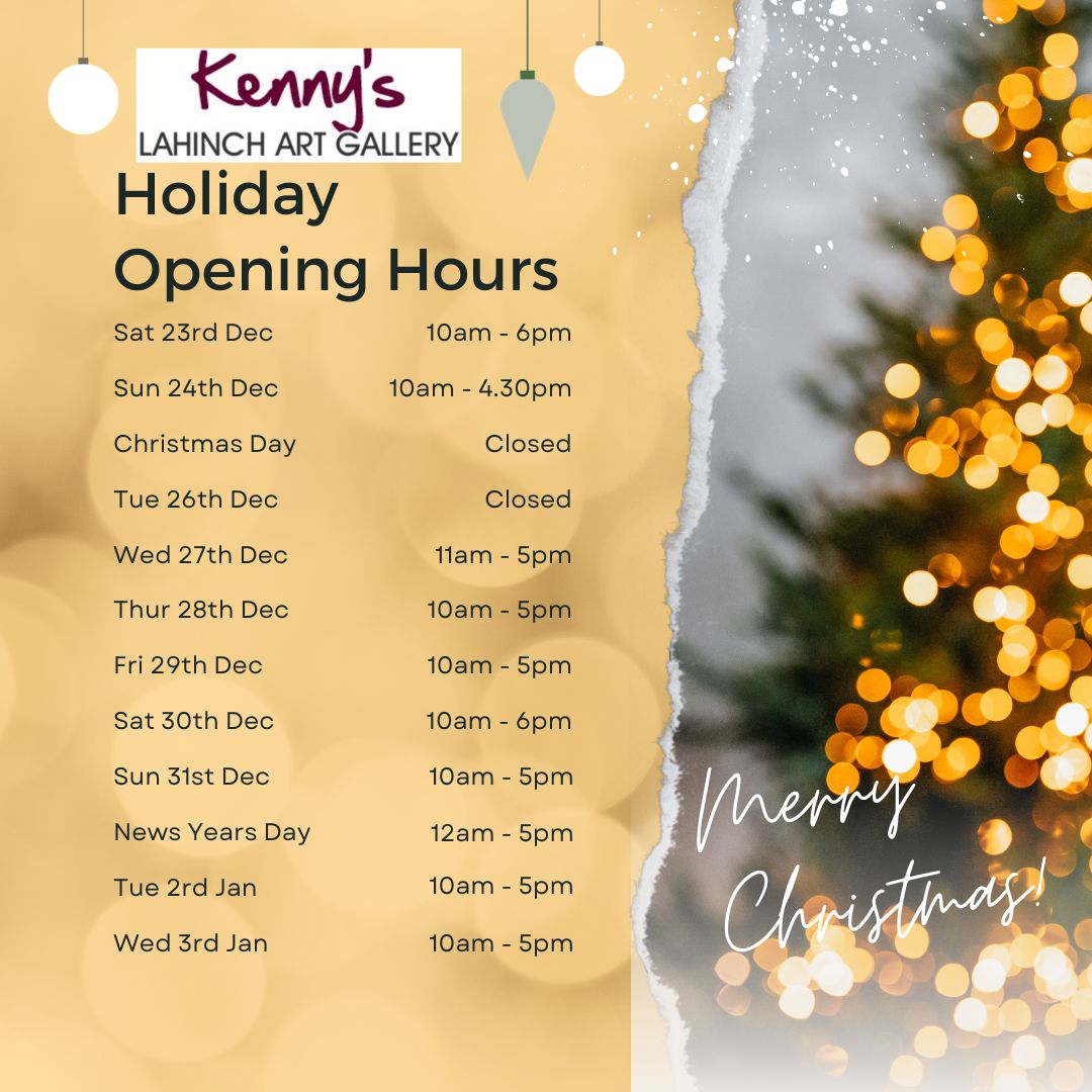 Christmas Opening Hours Lahinch Art Gallery