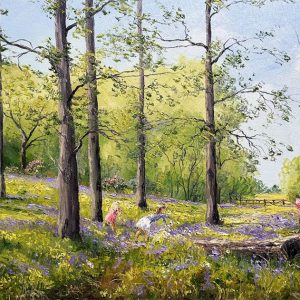 Children in Bluebell Wood
